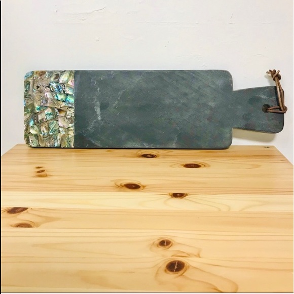Anthropologie Other - Anthropologie Paua Shell Marble Cheese Board